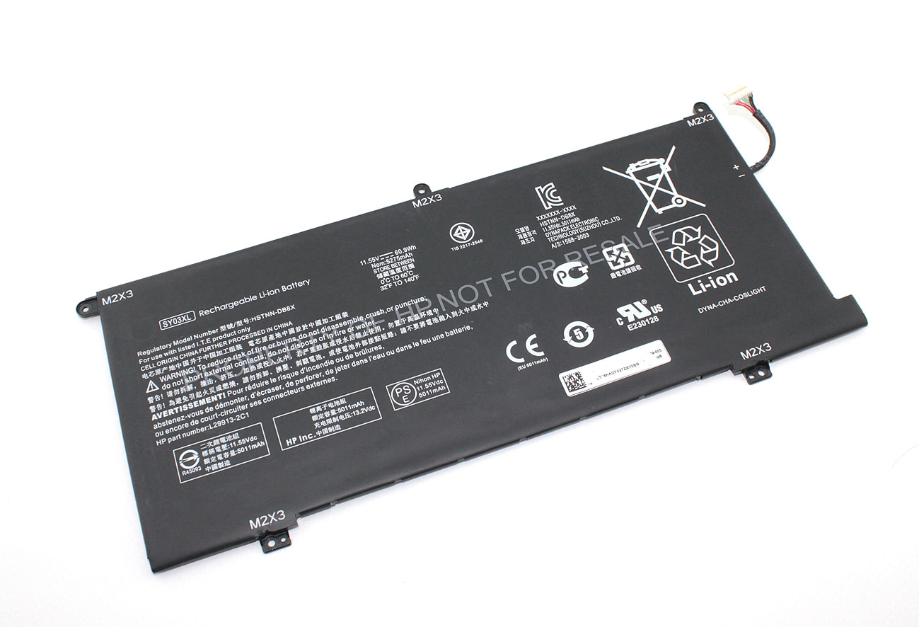 Аккумуляторная батарея для ноутбука HP Chromebook 15-DE 14-DA (SY03XL) 11.55V 60.9Wh
