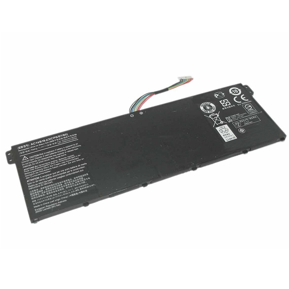 Аккумуляторная батарея для ноутбука Acer Chromebook 13 CB5-311 (AC14B18J) 11.4V 3220mAh 36Wh
