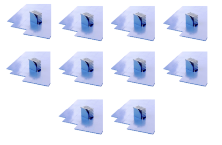 Термопрокладка 10мм*10мм толщина 3 мм 100шт. 10 уп