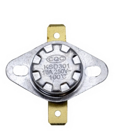 Датчик температуры (термостат для СВЧ) KSD301 100°С 250V, 16A