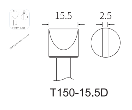 Жало ATTEN T150-15.5D для паяльника GT-Y150P