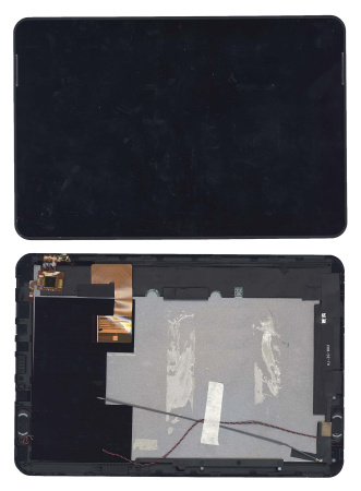 Модуль (матрица + тачскрин) Oysters T14 3G черный с рамкой