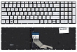 Клавиатура для ноутбука HP 15-dw серебристая с подсветкой