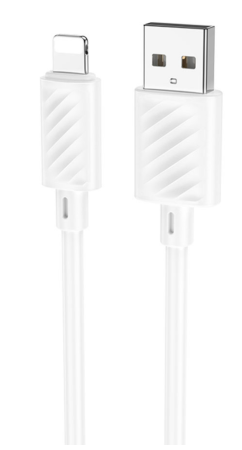 Кабель USB HOCO X88 Gratified USB-Lightning, 2.4А, 1м, белый