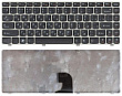 Клавиатура для ноутбука Lenovo IdeaPad Z360 черная с серебристой рамкой