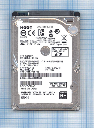 Жесткий диск 2,5" для HITACHI TravelStar 1Tb SATA IIl