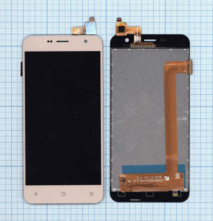 Дисплей для Prestigio Muze B3 PSP3512  золотой