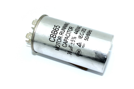 Конденсатор CBB65 30мкф (металл), 440V
