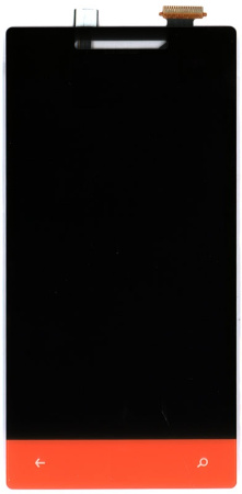 Дисплей для HTC Windows Phone 8S (A620e) черный + красный