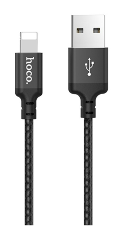 Кабель USB HOCO X14 Times speed USB-Lightning, 2А, 2м, черный