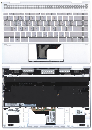 Топкейс для HP 13-AE серебристый