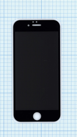 Защитное стекло Privacy "Анти-шпион" для iPhone 6/6S черное