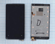 Дисплей для Nokia Lumia 920 черный с рамкой