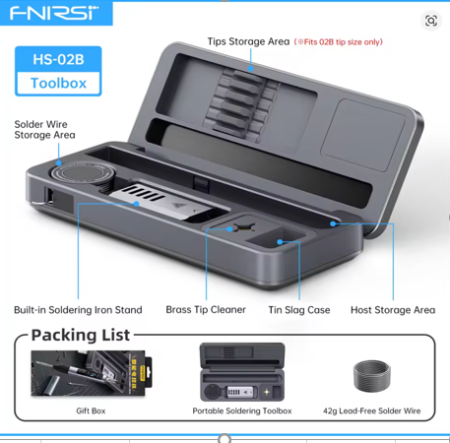 Паяльный набор Fnirsi HS02B набор паяльный для Fnirsi