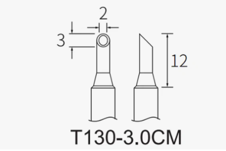 Жало ATTEN T130-3.0CM для паяльника GT-Y130P