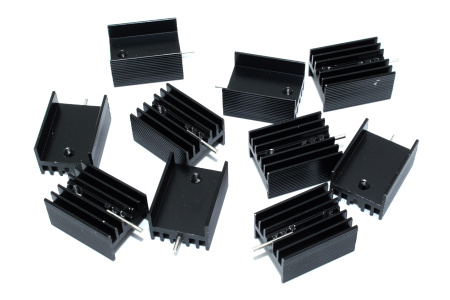 Аллюминиевый радиатор TO-220 Mosfet, 20x15x10 мм, 1Pin 10 шт