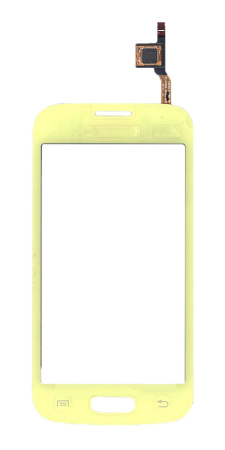 Сенсорное стекло (тачскрин) для Samsung Galaxy Star Pro GT-S7260 / Plus GT-S7262 желтое