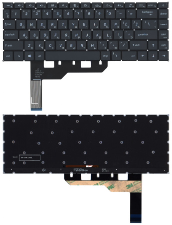 Клавиатура для ноутбука MSI Modern 15 MS-1551 черная