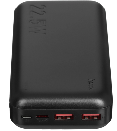 Внешний аккумулятор Powerbank HOCO J101A Astute, 20000mAh черный