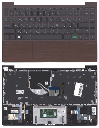 Топкейс для HP Envy 13-BA черно-коричневый