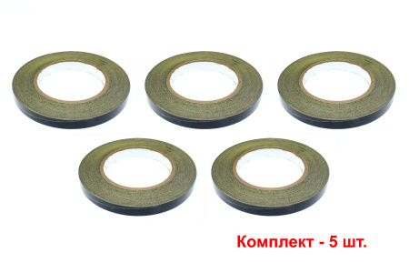 Электротехническая изоляционная ацетатная лента (тканевый скотч) 12мм, 30 м 5 шт